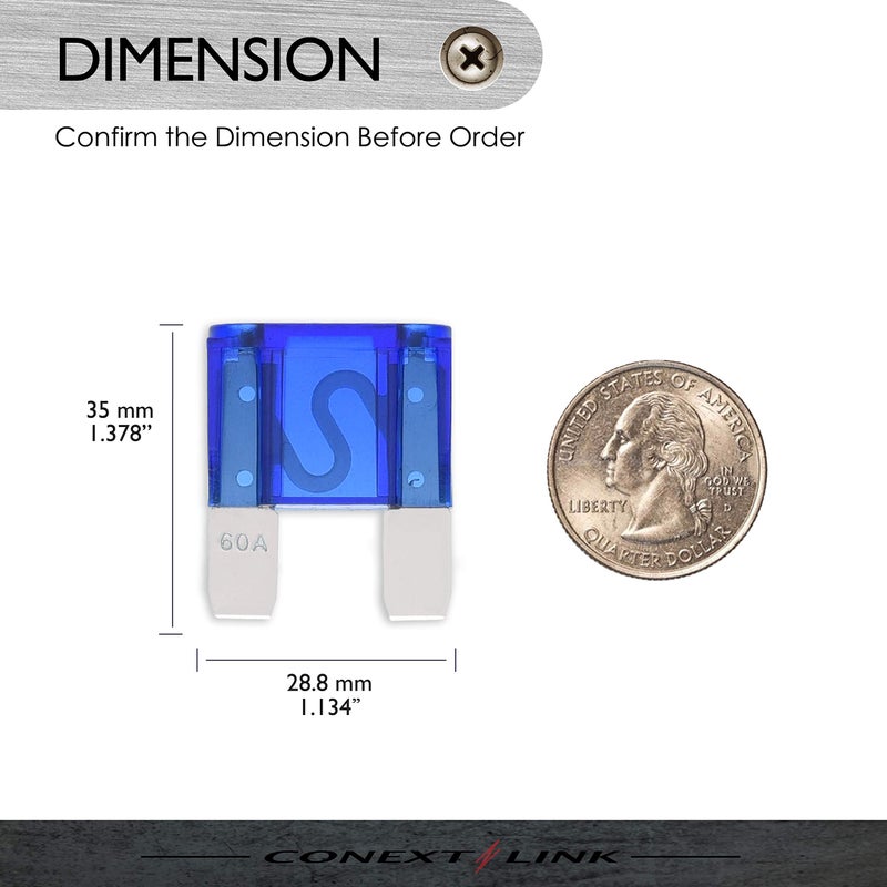 Conext Link MAXI60-10 Nickel 60Amp MAXI Fuse 10 Pack - Image 3